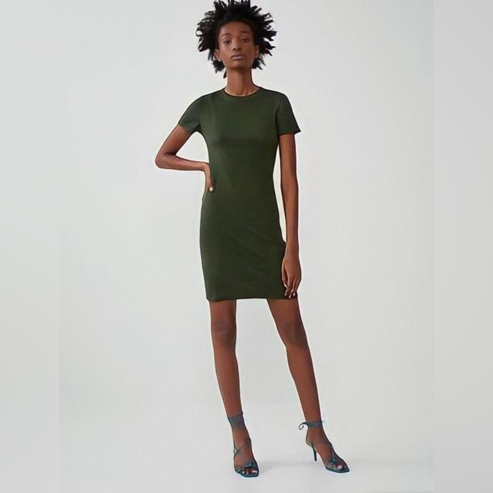 Zara | Short Sleeve Basic Dress